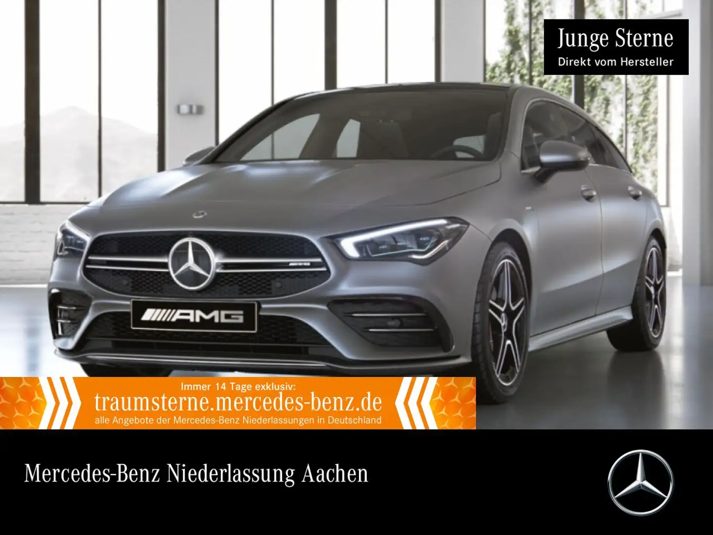 Mercedes-Benz CLA 35 AMG CLA 35 4M AMG+PANO+MULTIBEAM+BURMESTER+KAMERA+TOTW Grijs - 1