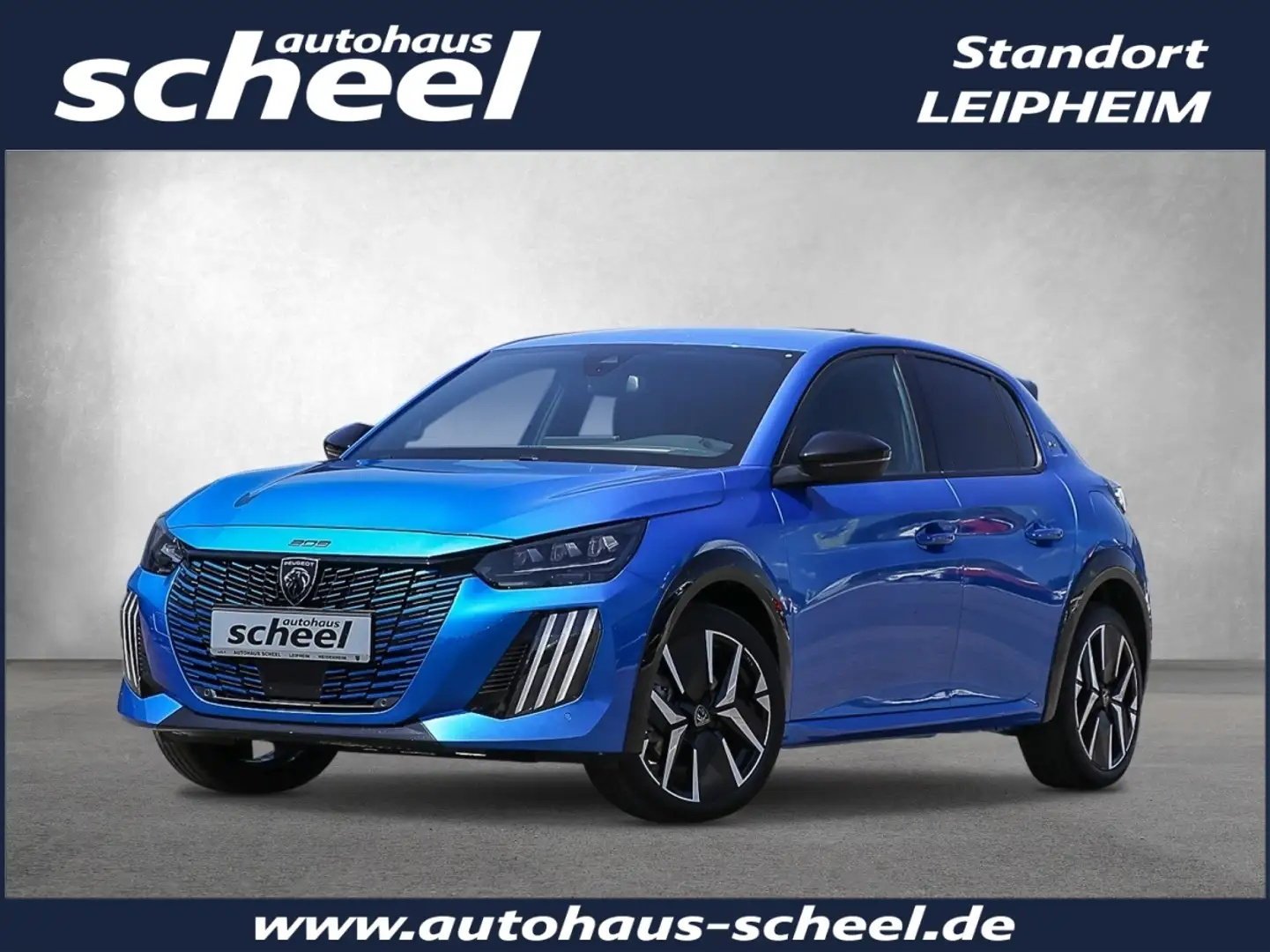 Peugeot 208 Hybrid 110 GT ACC FLA SpurH KAM LED KeyLess Blauw - 1