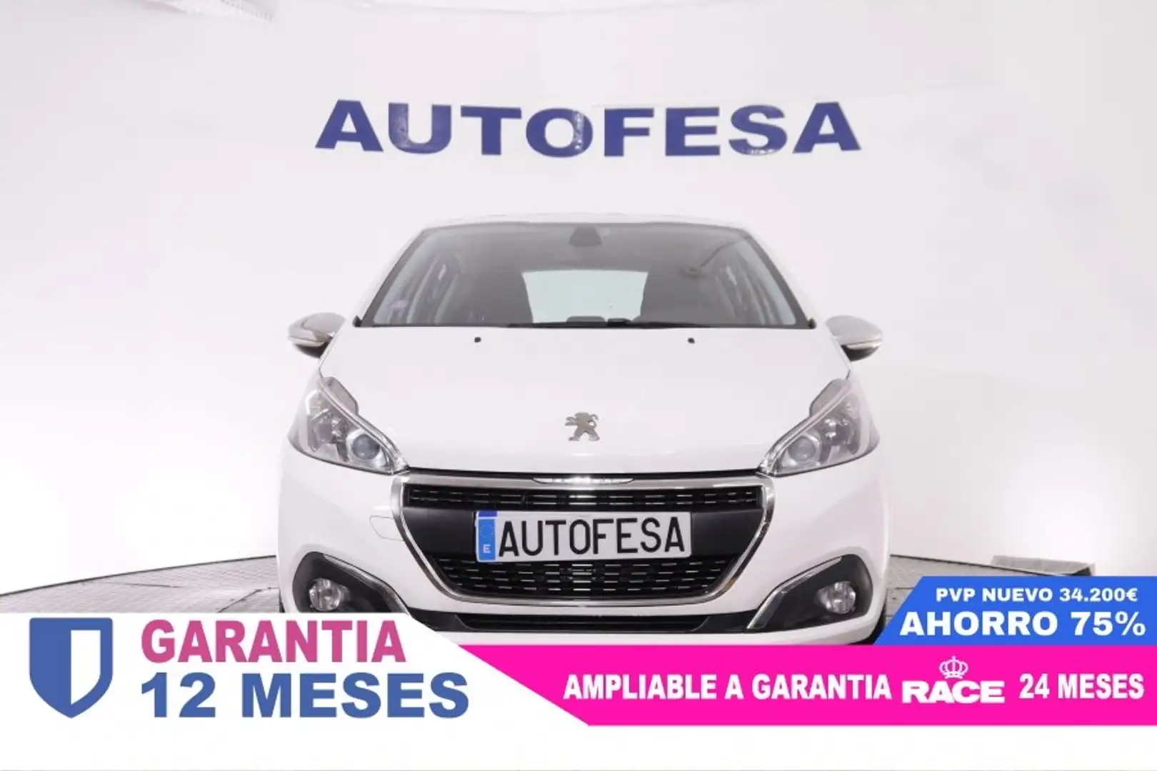 Peugeot 208 1.2 PURE TECH ALLURE 82CV 5P # NAVY, PARKTRONIC Weiß - 2