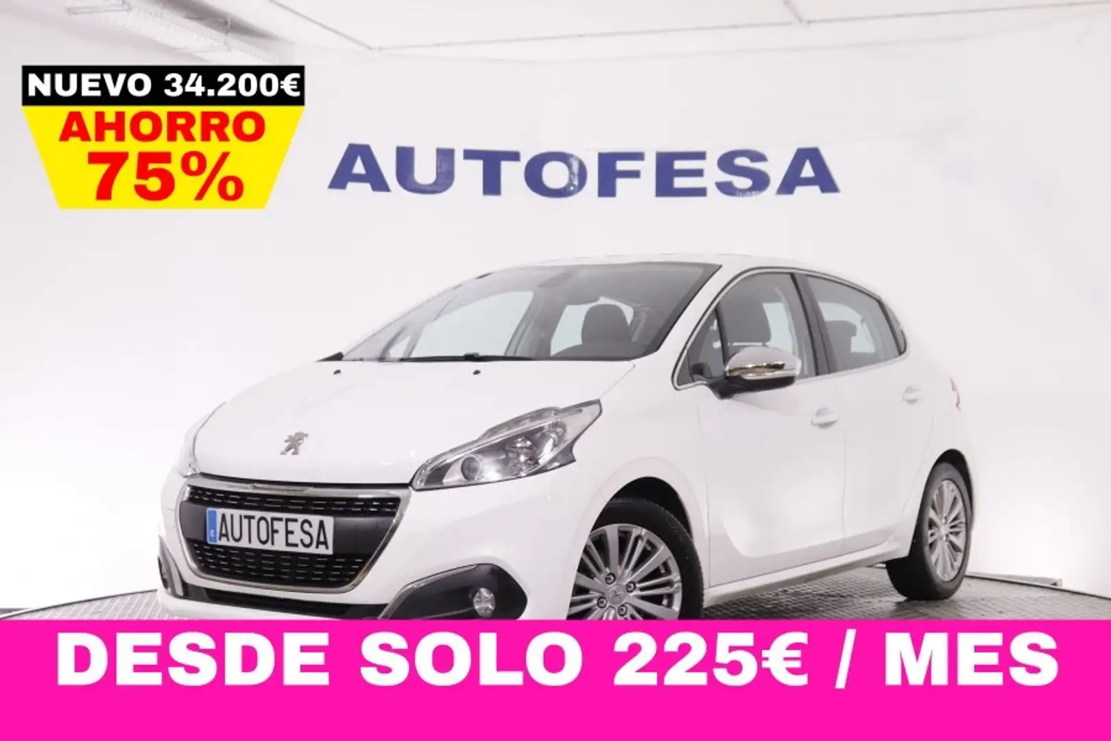 Peugeot 208 1.2 PURE TECH ALLURE 82CV 5P # NAVY, PARKTRONIC Weiß - 1