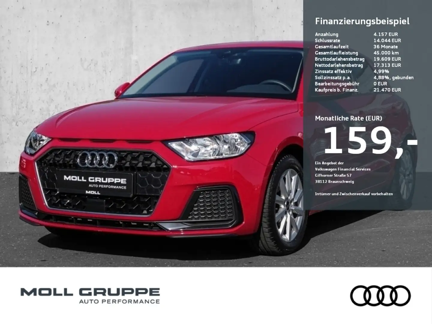 Audi A1 Sportback 25 TFSI S tronic Advanced PDC VICO Rouge - 1