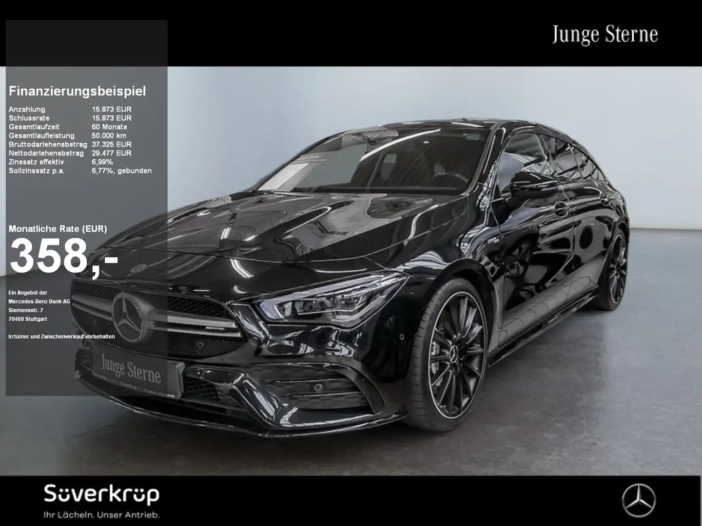 Mercedes-Benz CLA 35 AMG 4M SB AMG NIGHT MEMO MULTI 360 KAMERA Schwarz - 1