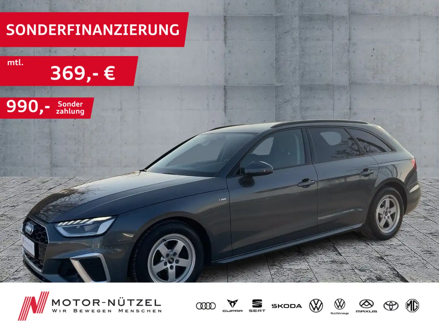 Audi A4 35 TFSI S-TR S-LINE LED+NAV+RFK+GRA+SHZ Grau - 1