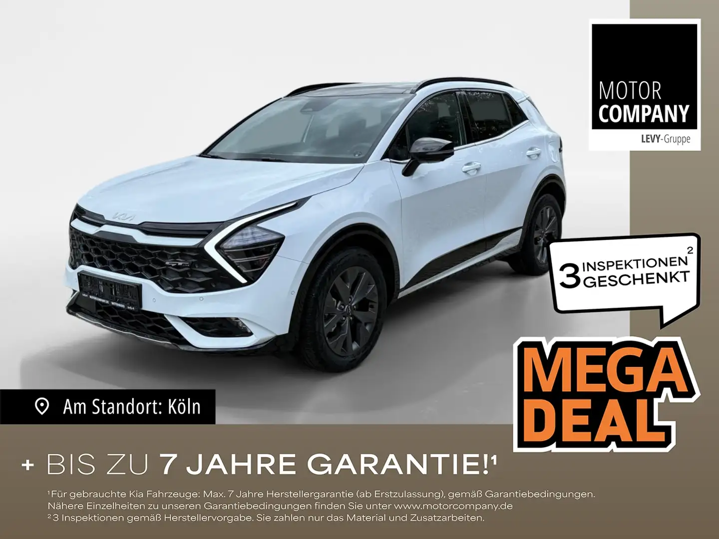 Kia Sportage 1.6 T-GDI GT-Line Pano+360° Kamera+Sound Weiß - 1