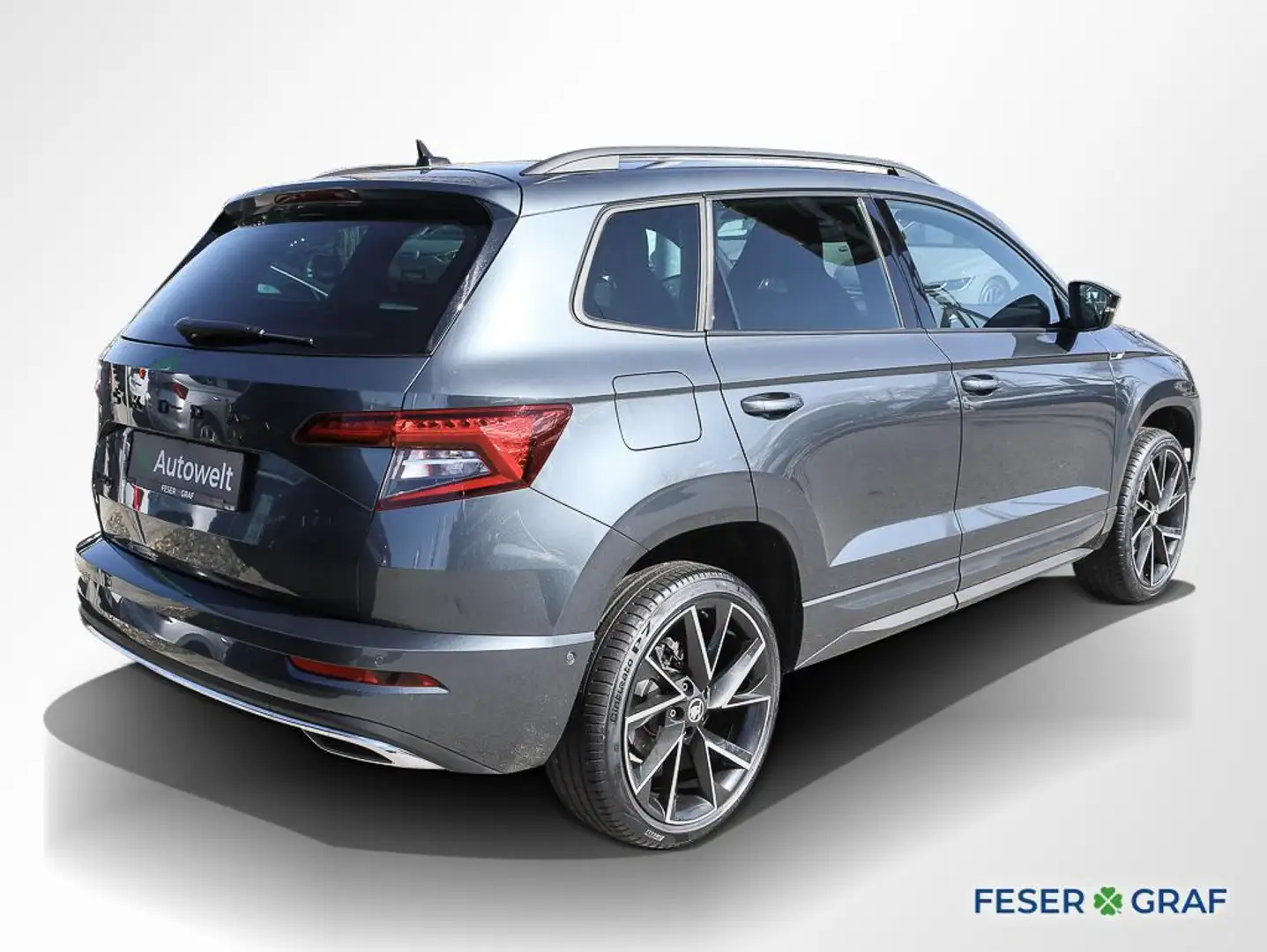 Skoda Karoq 2.0 TDI Sportline AHK LED Navi Pano PDC Grigio - 2