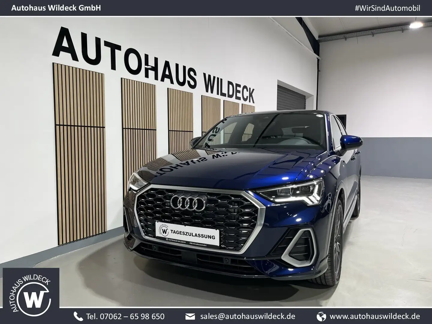 Audi Q3 Q3 Sportback S line 35TDI ACC Pano RFK Side 19" BC Blau - 1