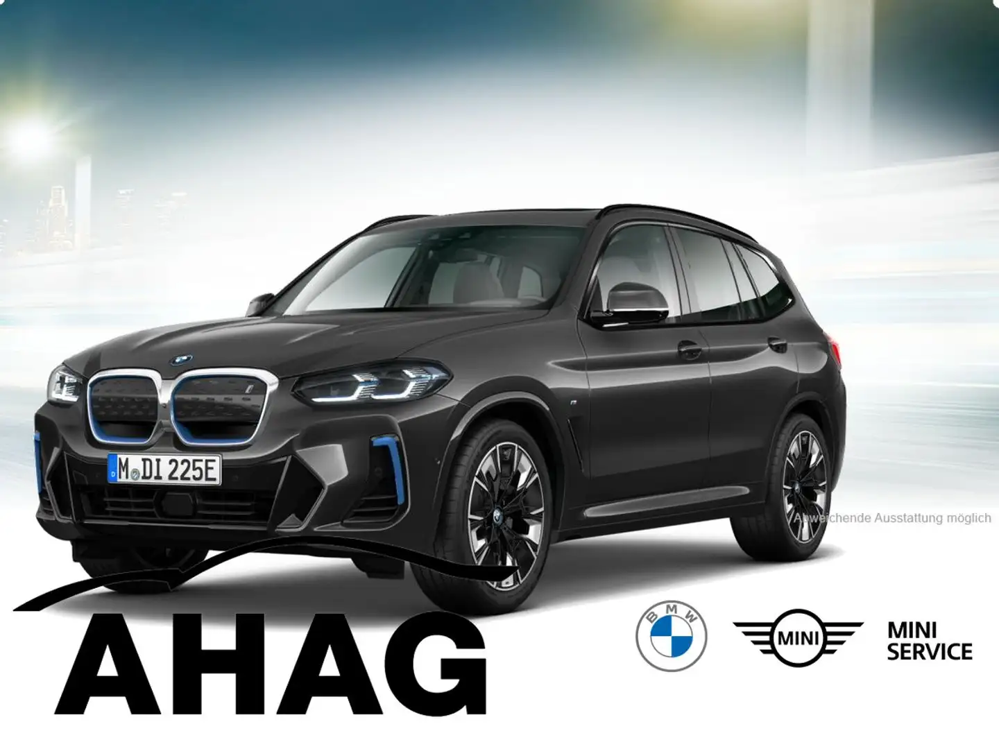 BMW iX3 ix3 80KWH IMPRESSIVE Auto EDC Klimaaut. Head-Up Gris - 2