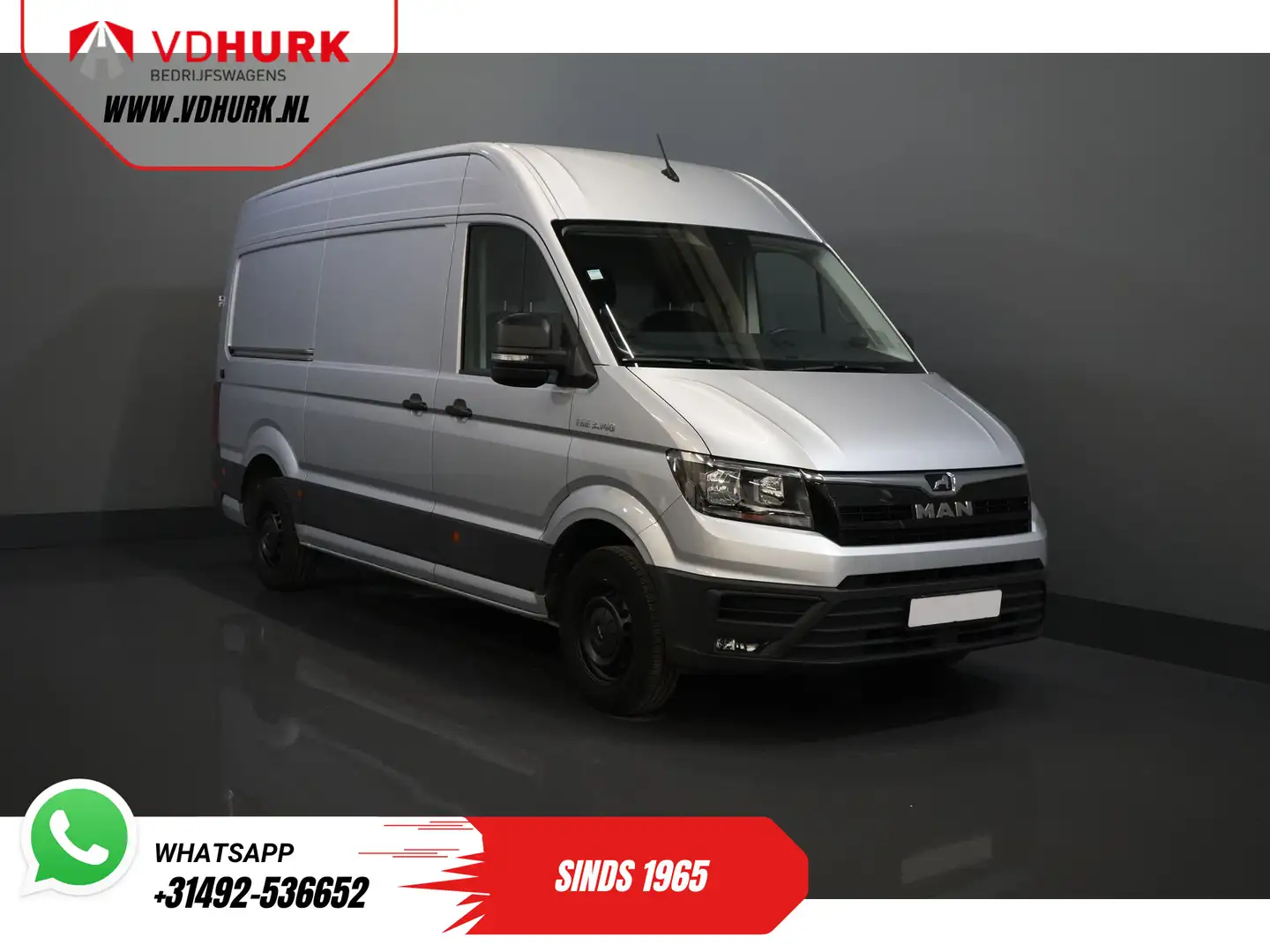 MAN TGE 35 2.0 140 pk DSG Aut. L3H3 Laadklep/ 270Gr. deure Argent - 1