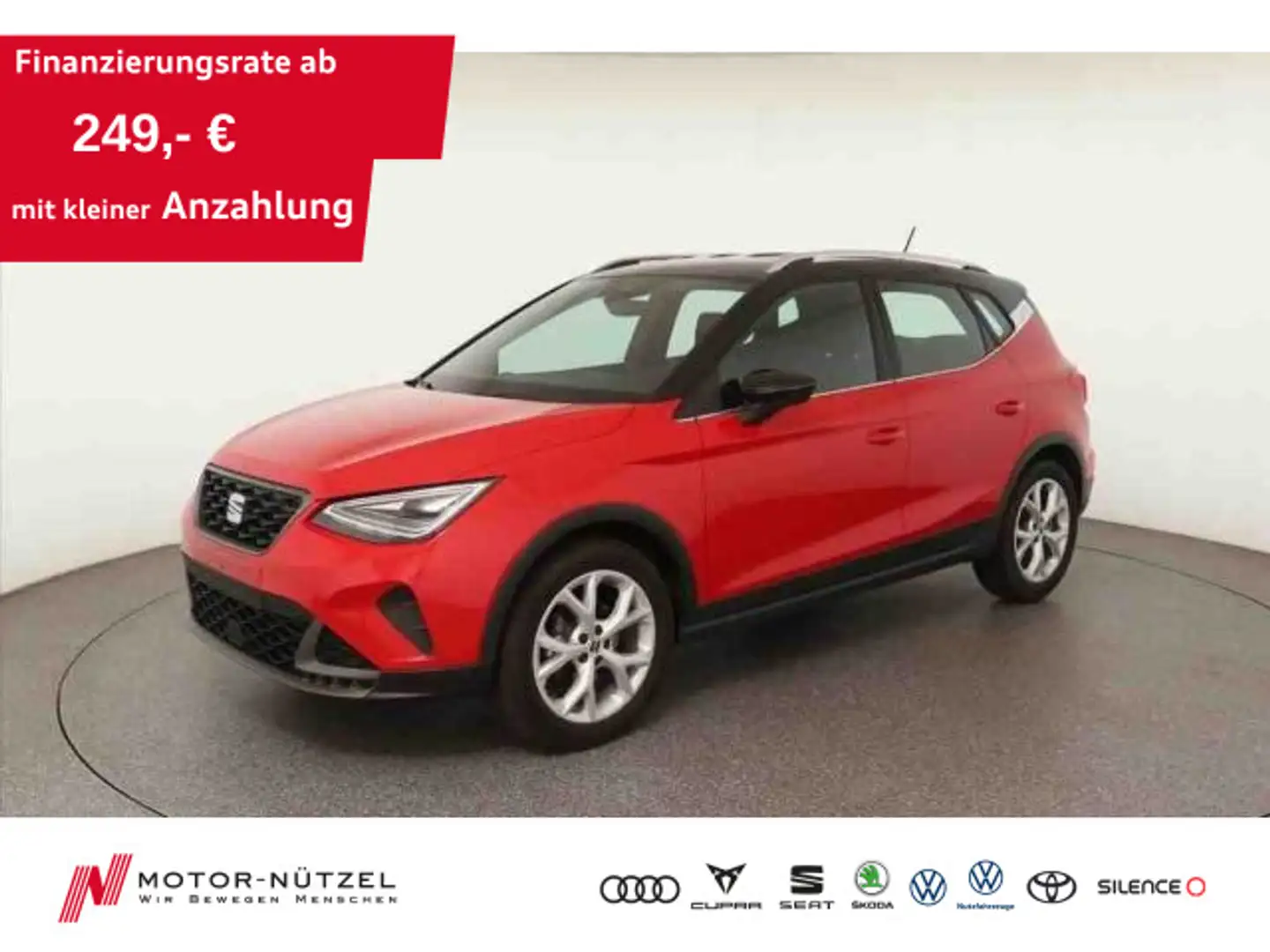 SEAT Arona 1.0 TSI FR LED+NAV+ACC+APP+SHZ+PDC+DAB+17" Rot - 1
