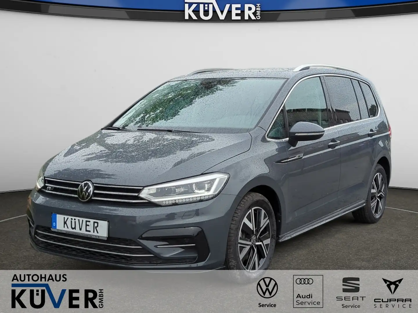 Volkswagen Touran R-Line 2,0 TDI DSG Navi+ACC+AHK+Pano+7S Grau - 1
