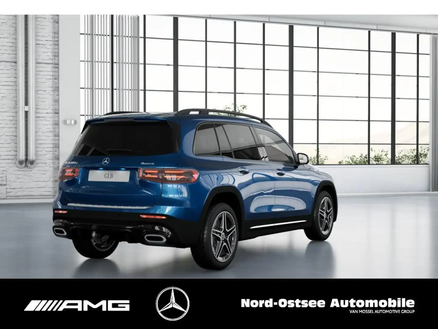 Mercedes-Benz GLB 220 d 4 AMG PANO 360°KAM MULTIBEAM AHK NIGHT Blauw - 2