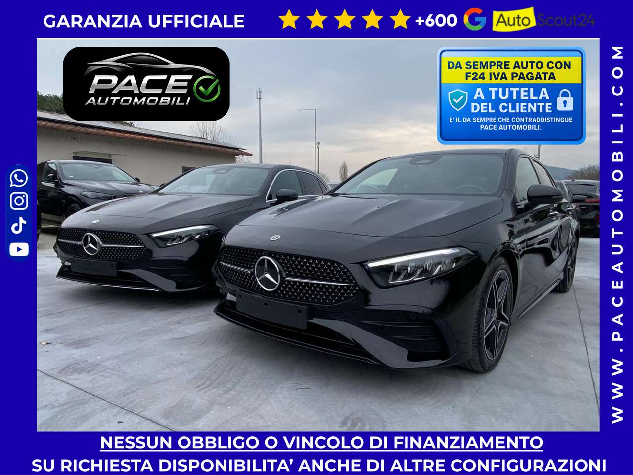 Mercedes-Benz A 200 NIGHT AMG PREMIUM NAVI 18" KAMERA 64 COLORI