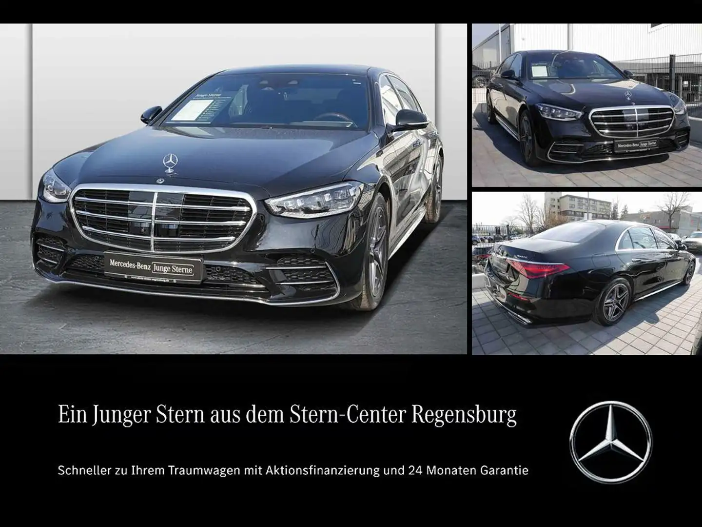 Mercedes-Benz S 500 4M lang AMG+EXCL.+DRIVE PILOT+HUD+MASSAGE+ Schwarz - 1