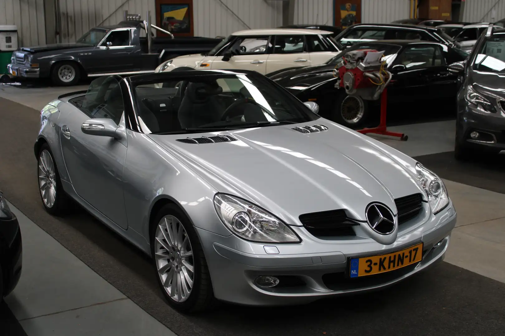 Mercedes-Benz SLK 200 Kompressor Airco, Leder, Apple Carplay, Stoelverwa Gri - 2