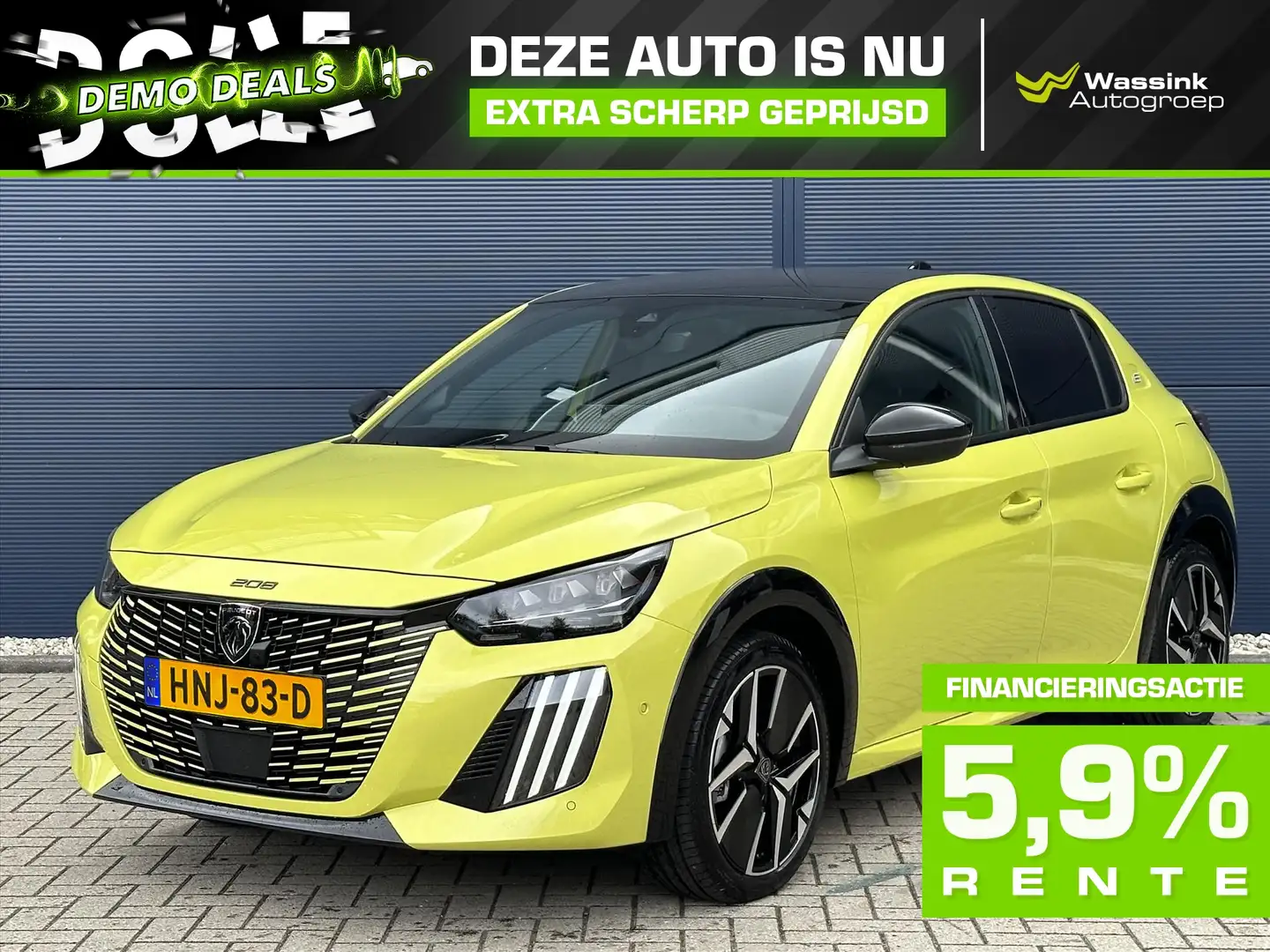 Peugeot e-208 EV 51kWh 156pk GT DEMO DEAL| 409km range | Adaptiv Geel - 1