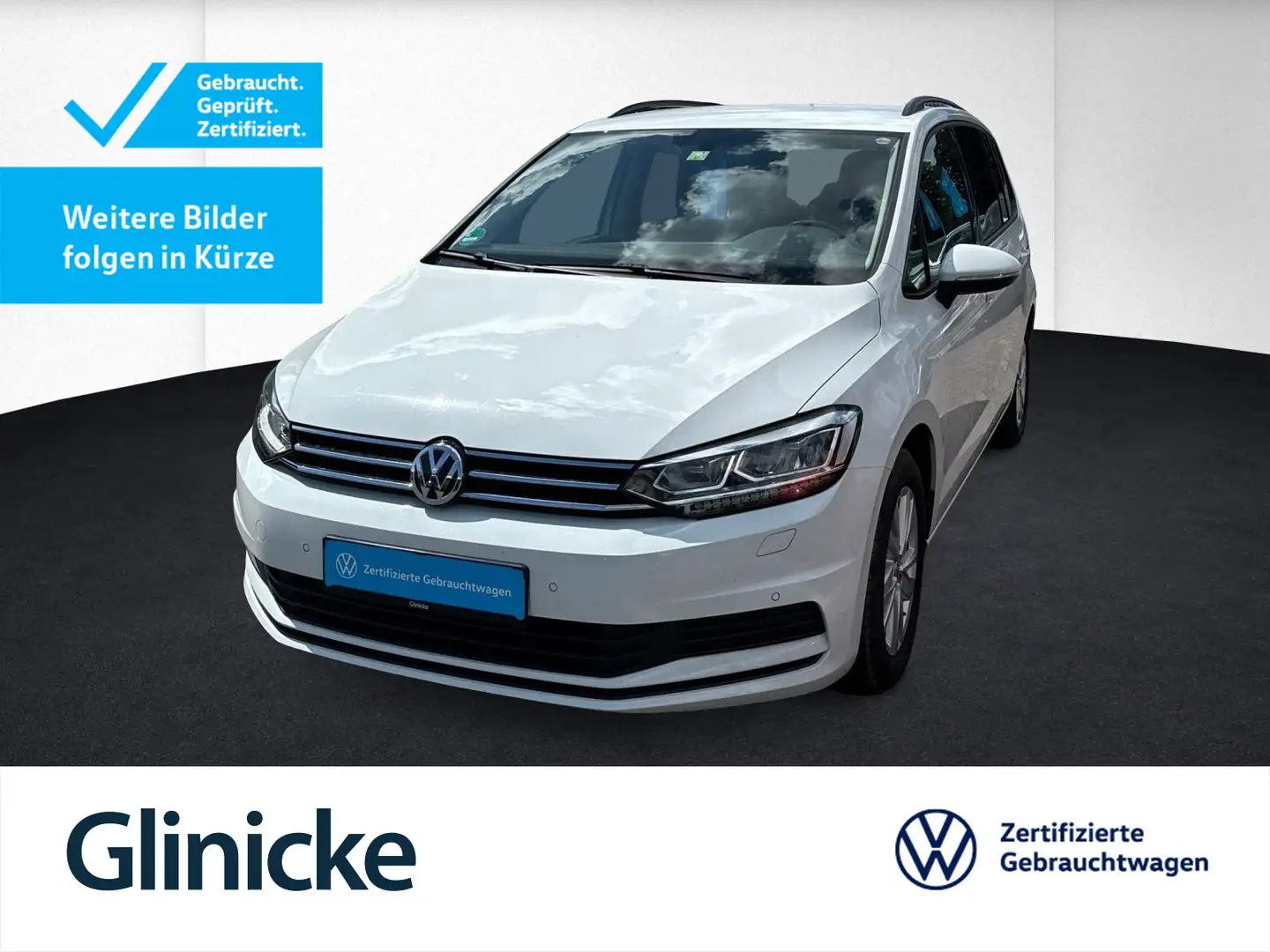 Volkswagen Touran 1.5 TSI Comfortline OPF Clima+LED+ACC+Kam Blanc - 1