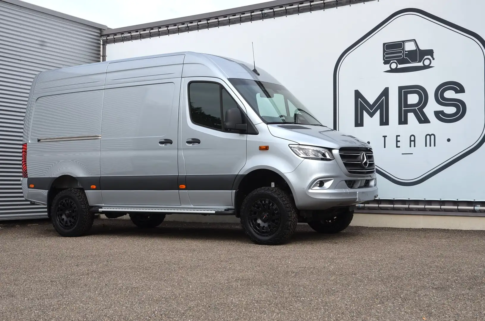 Mercedes-Benz Sprinter 319CDI-Autom- 4x4-L2H2-360°cam-Nieuw- 59500+BTW Silber - 1