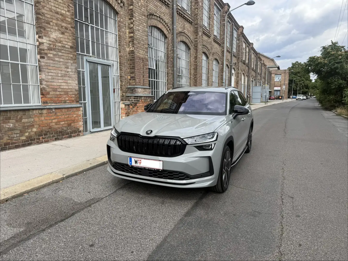 Skoda Kodiaq Sportline 7-Stizer Erstbesitz 8-Fach Bereift Grau - 2