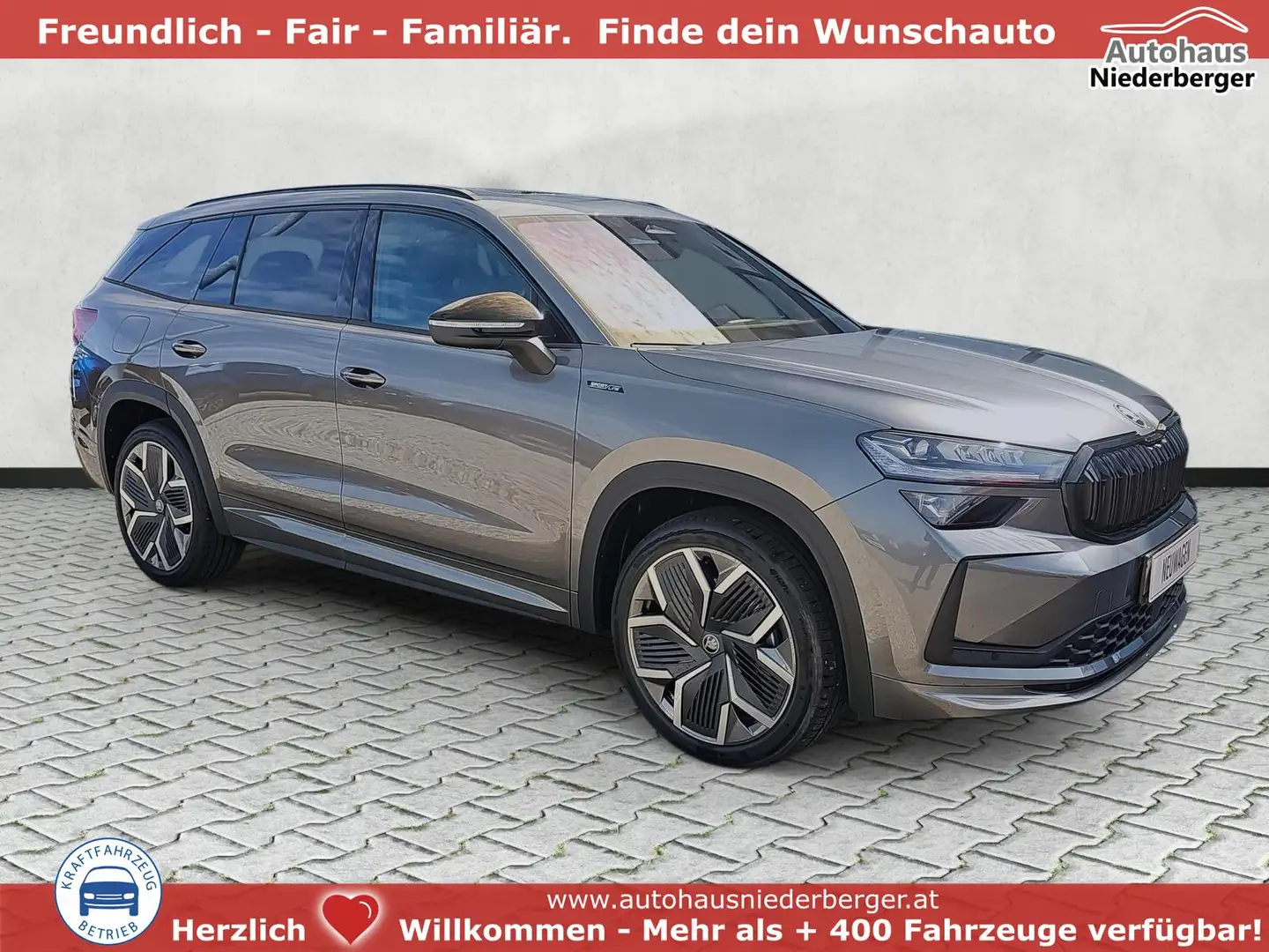 Skoda Kodiaq 1.5 TSI mHEV 110 kW Sportline DSG 7Si Matrix AH... Grau - 1