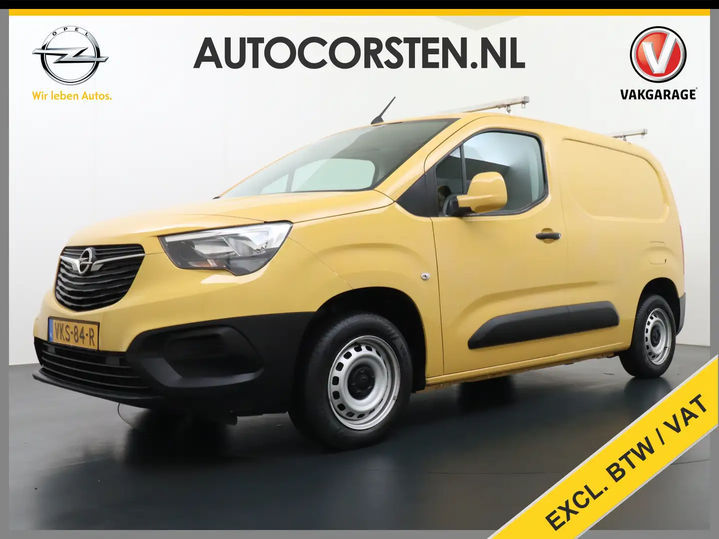 Opel Combo 1.5CDTI EURO6 9x Op voorraad! 3-Persoons Airco Cru Geel - 1