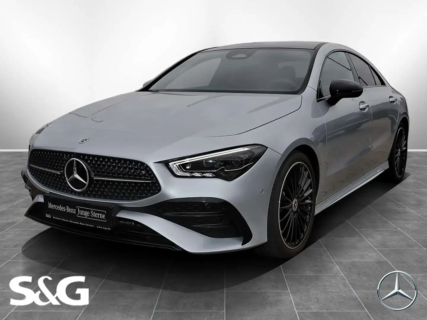 Mercedes-Benz CLA 200 AMG DISTRONIC+TOTWINKEL+PANO+360°+LED+19 Srebrny - 1