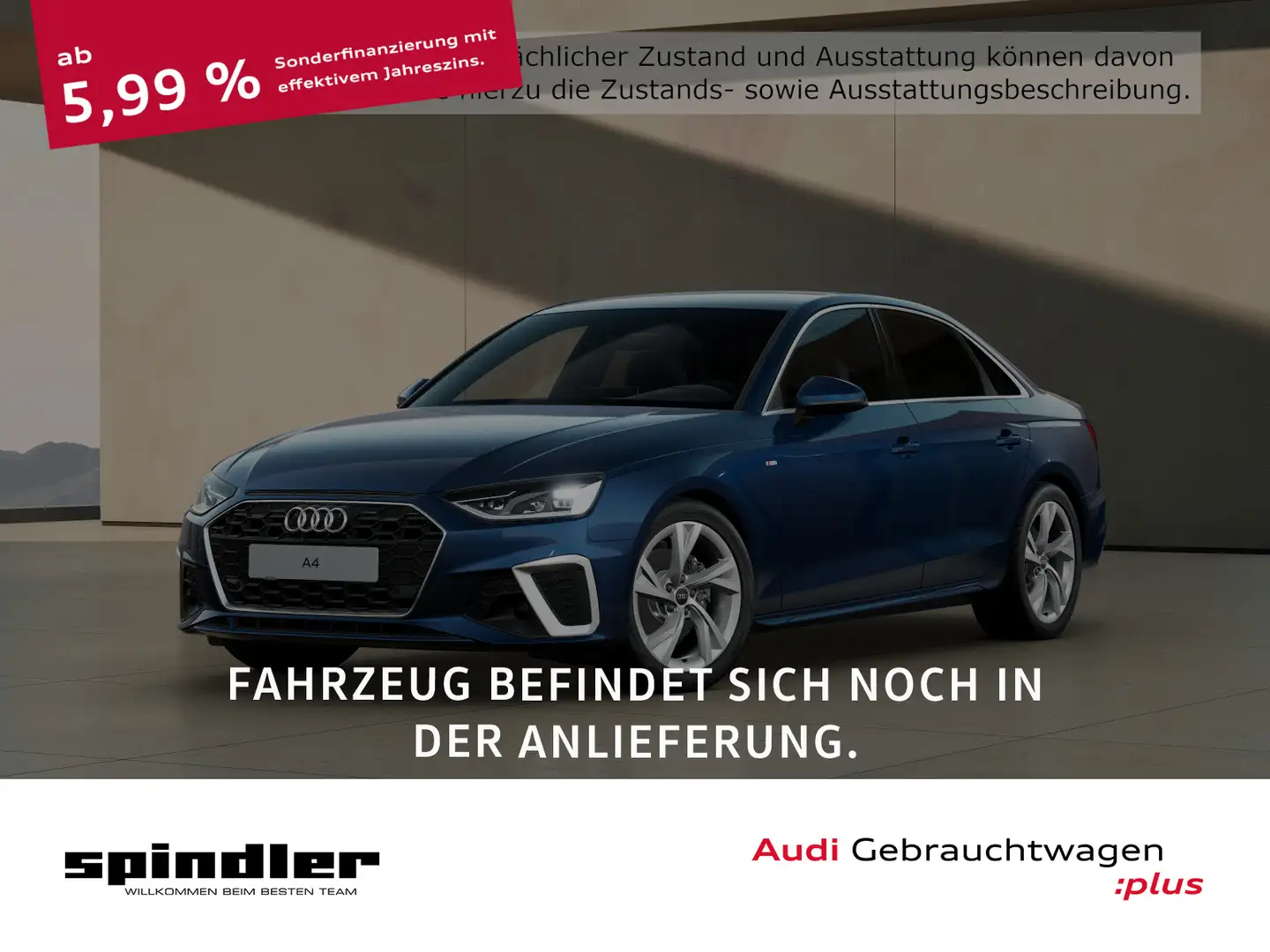 Audi A4 S-Line 30 TDI S-tronic / Navi+, AHK Blau - 1