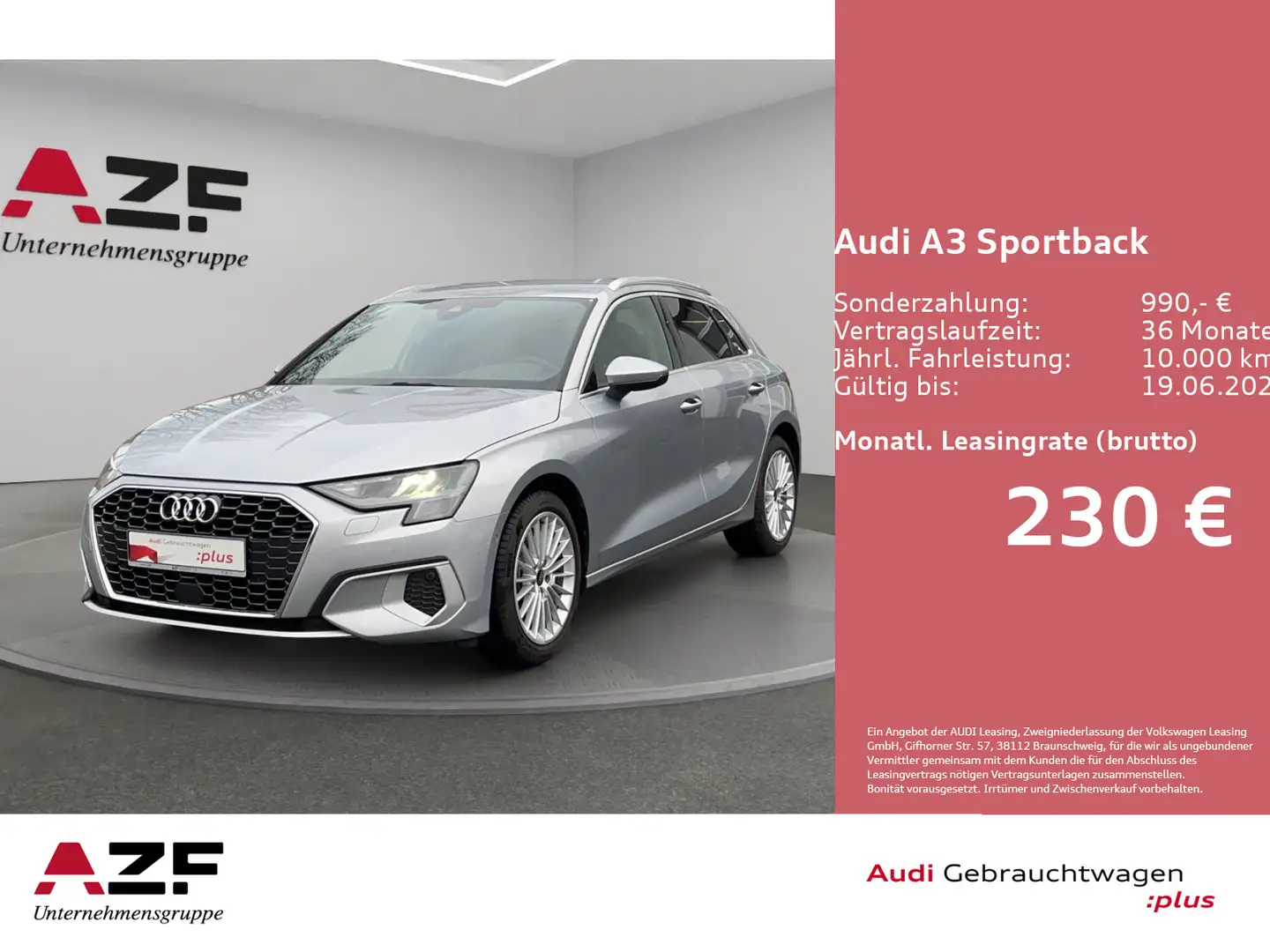 Audi A3 35 TFSI S-tronic advanced LED+SITZH Silber - 1