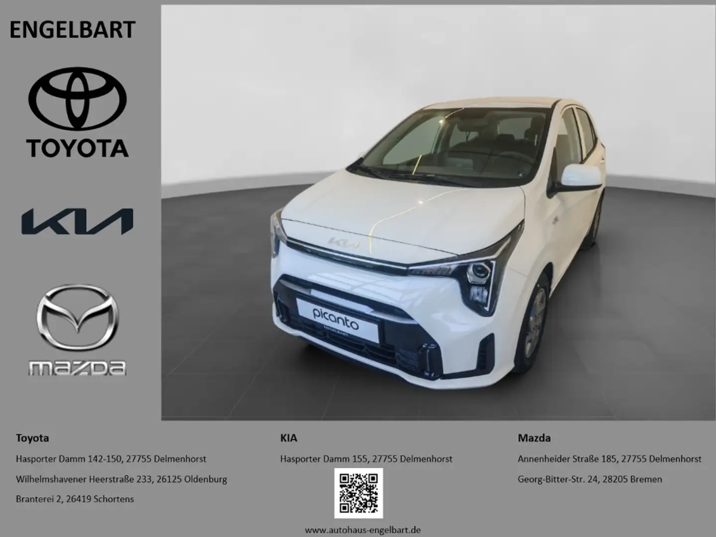 Kia Picanto Vision 1.2L Navi Sitzheizung Weiß - 1