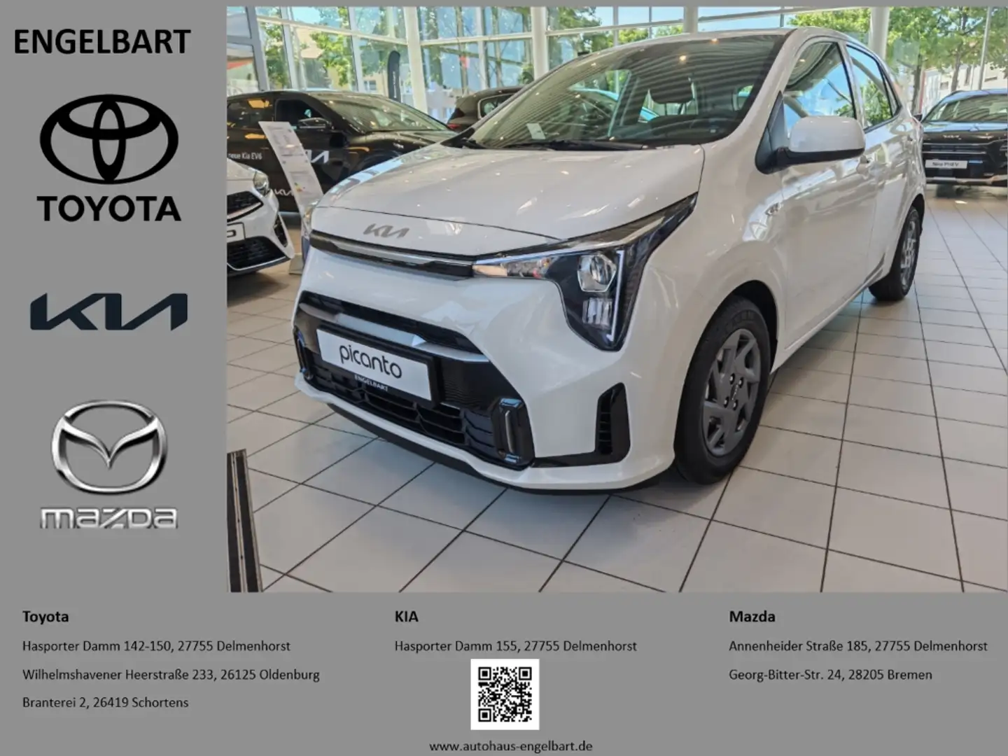 Kia Picanto Vision 1.2L Navi Sitzheizung Blanc - 1