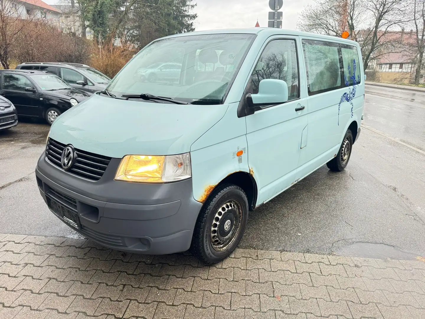 Volkswagen T5 Caravelle Transporter T5 TDI Lang 9 sitzer Azul - 1