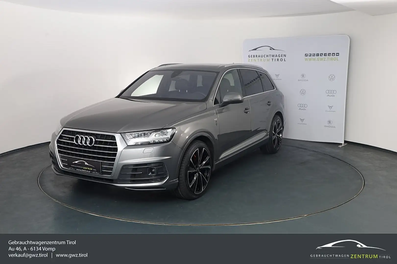 Audi Q7 3,0 TDI Quattro S line+ Pano 7 Sitzer AHK STH M... Gri - 1