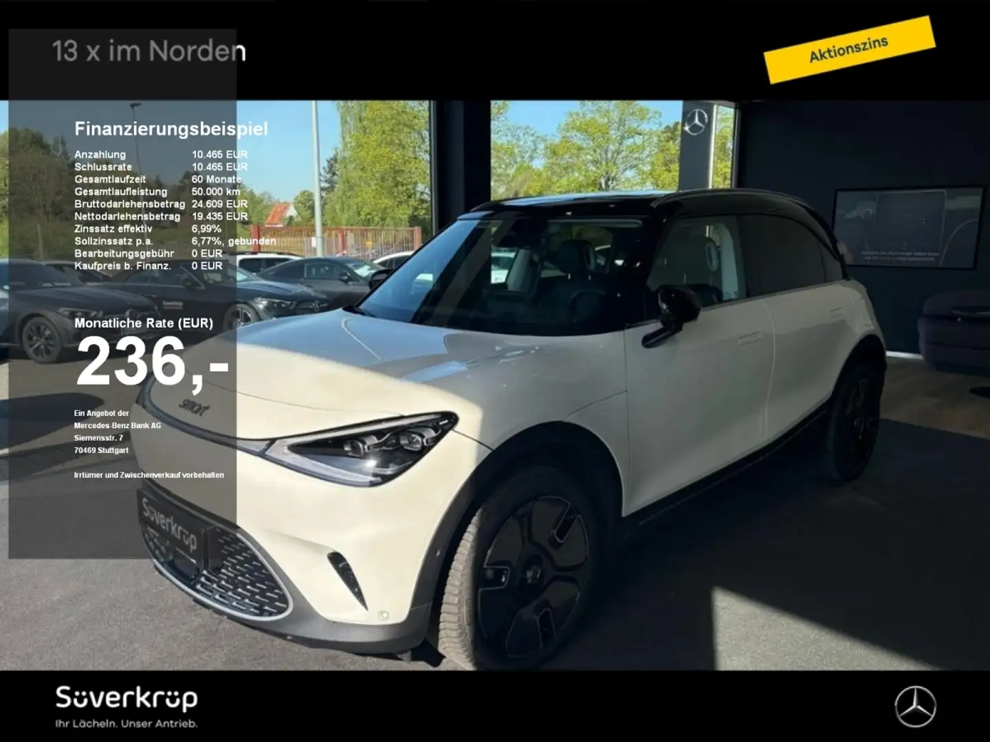 smart #1 Premium DISTR SPUR 360 PANO PDC MEMO SHZ Bianco - 1