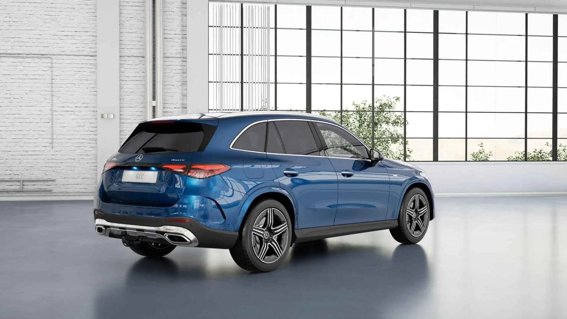 Mercedes-Benz GLC 400 400e 4MATIC Sport Edition | Panoramaschuifdak |  P Blauw - 2