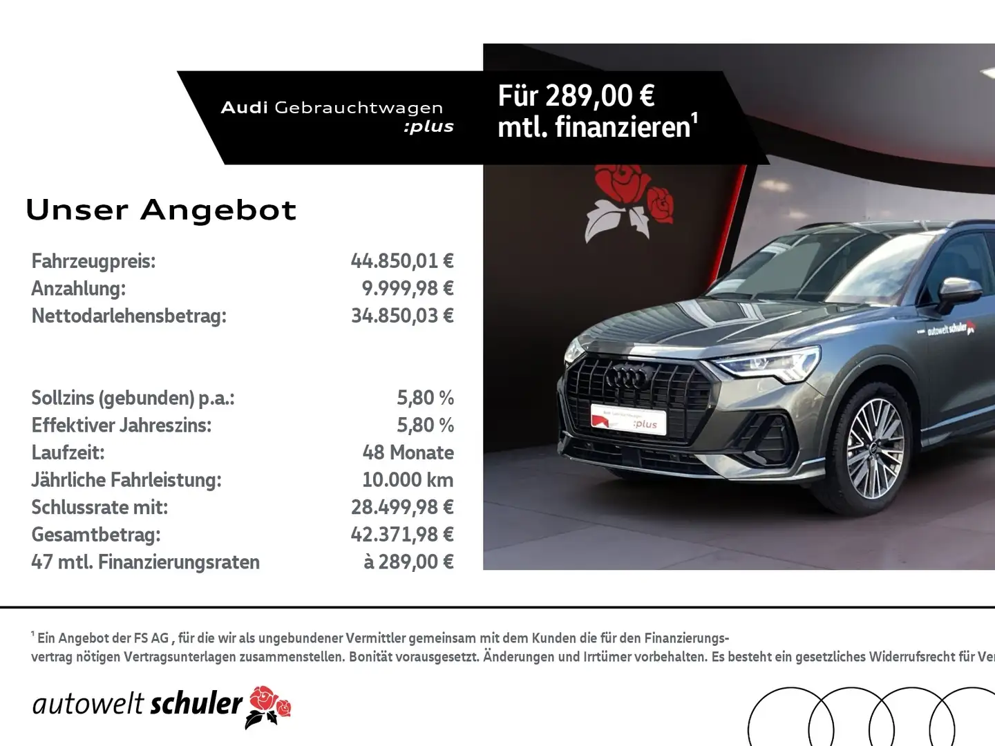 Audi Q3 35 1.5 TFSI S-tronic S-line AHK Navi LED RFK Grau - 1