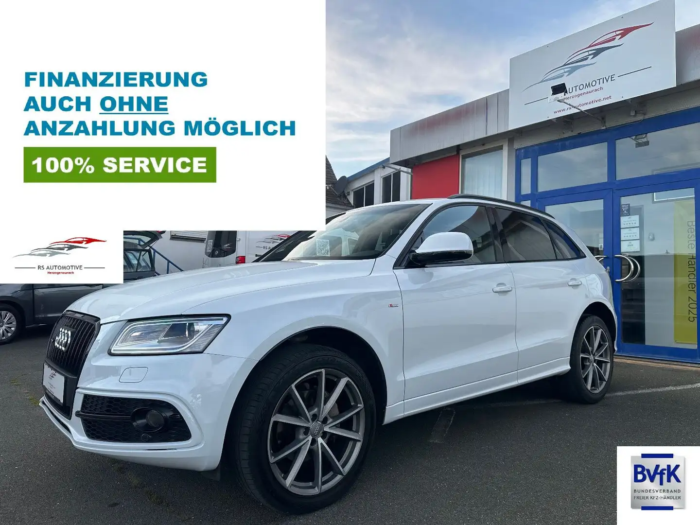 Audi Q5 2.0 TDI quattro S line Autom.*MMi Plus*Xenon Blanc - 1