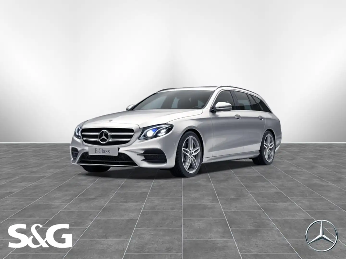 Mercedes-Benz E 300 d T AMG AHK+KAMERA+TOTWINKEL+DISTRONIC+19" Silber - 1