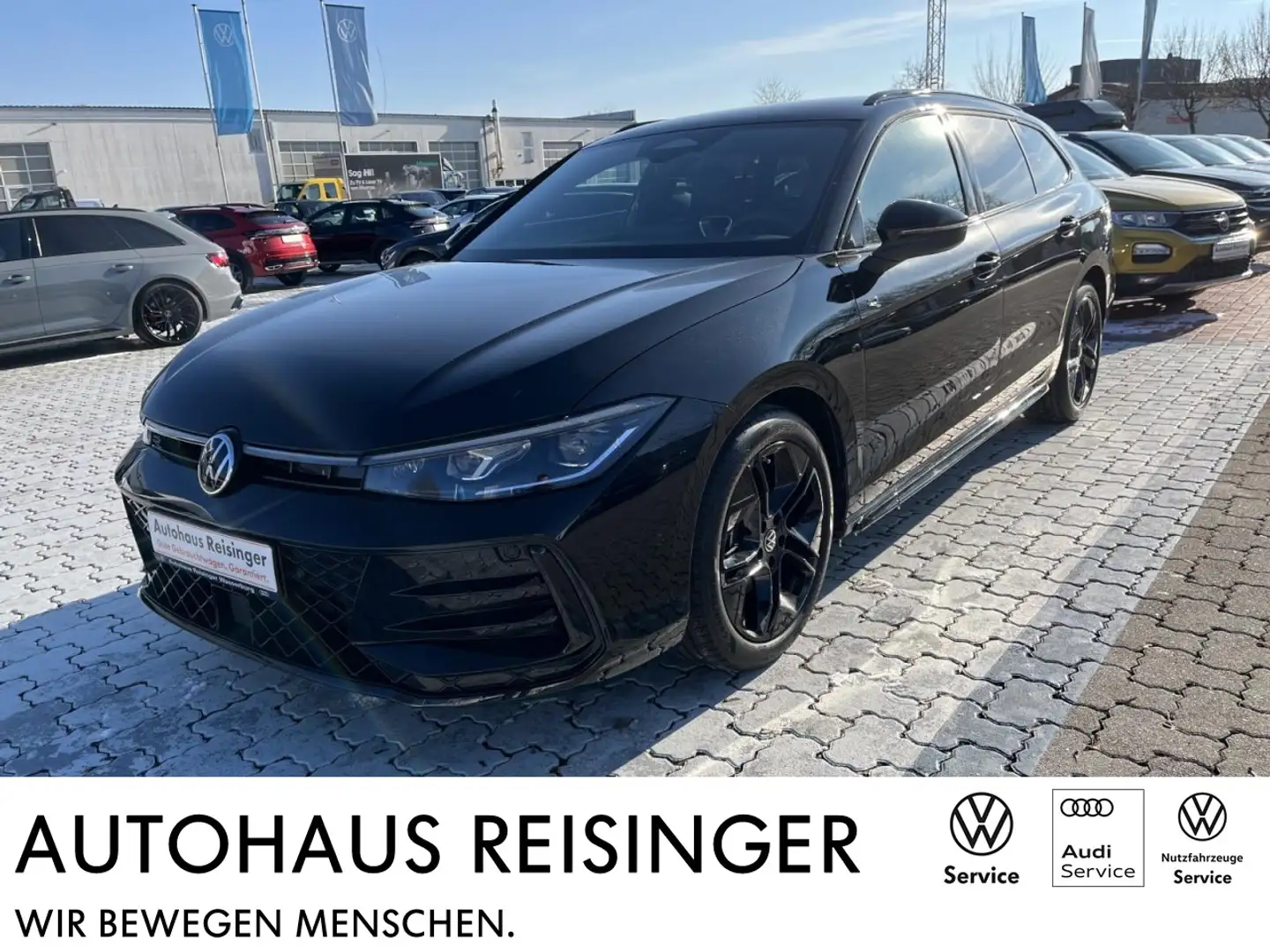 Volkswagen Passat Variant 2.0 TDI R-Line DSG Black Style (AHK,Navi,RearView, Schwarz - 1