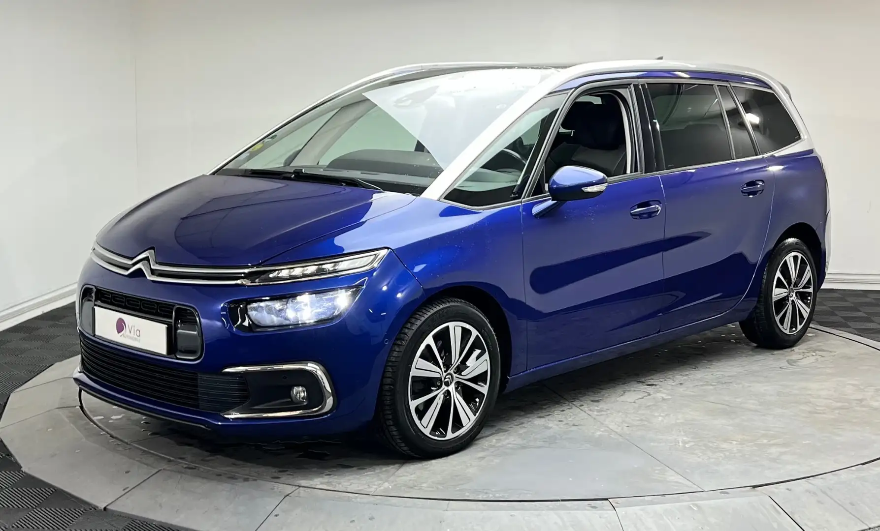 Citroen Grand C4 Picasso 2.0 L BlueHDi 150 S\u0026amp;S SHINE - SUIVI COMPLET - EMBRAYAGE OK Bleu - 1
