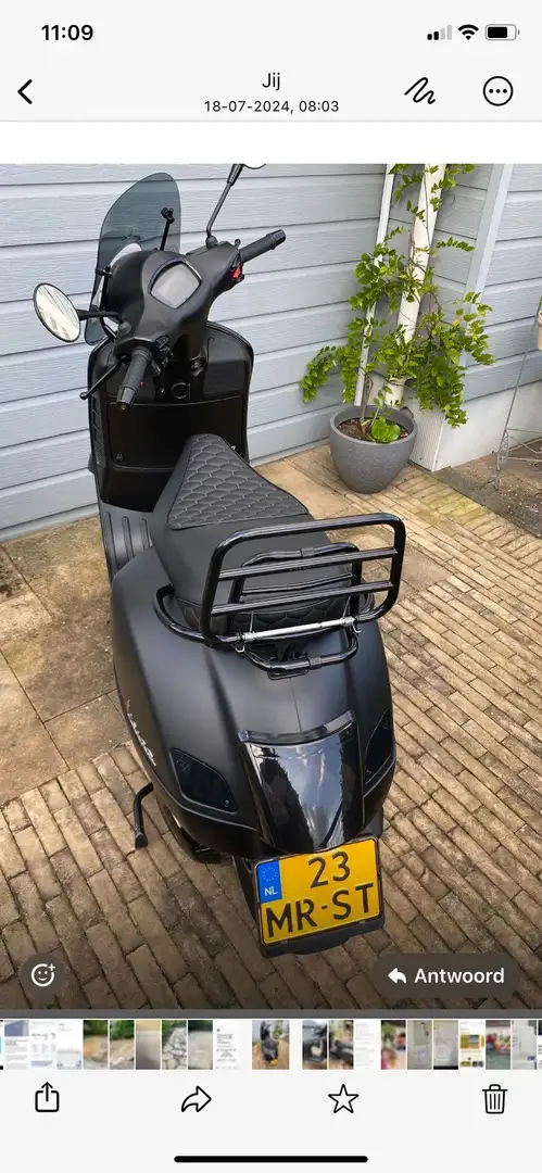 Vespa GTS Super Tech 300 in mat zwart Negru - 2