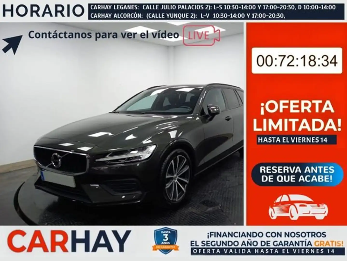 Volvo V60 familiar 2.0 B4 (D) Momentum Auto Gris - 1