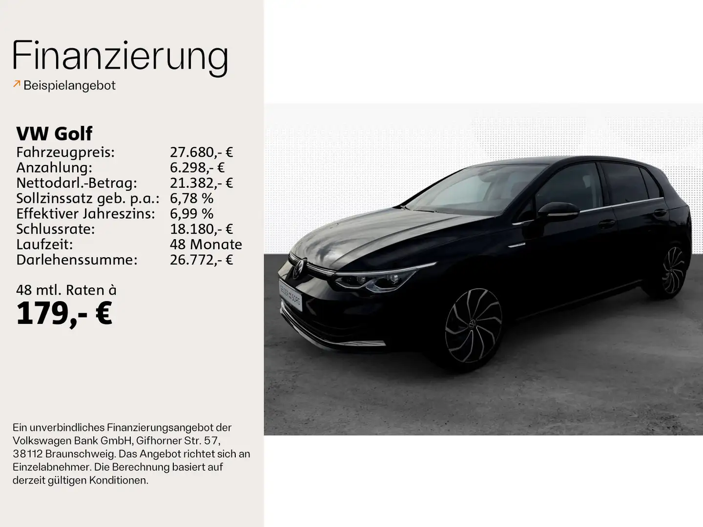 Volkswagen Golf Style 1.5 eTSI LED*ACC*Kamera*Navi*SHZ Zwart - 2