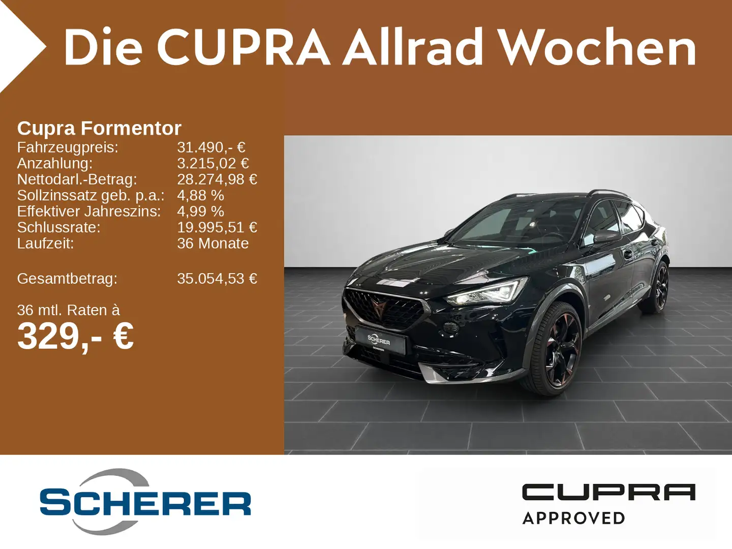 CUPRA Formentor VZ 2.0 TSI 4DRIVE DSG, Rückfahrkamera Schwarz - 1