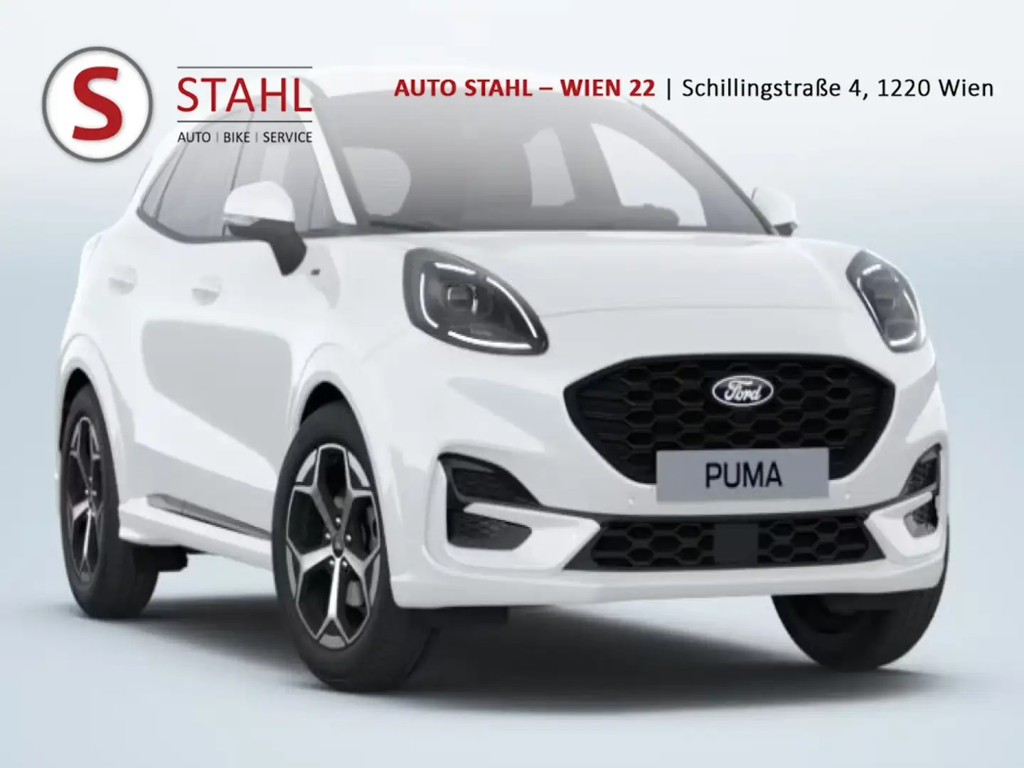 Ford Puma 1,0 EcoBoost ST-Line Aut. Weiß - 1