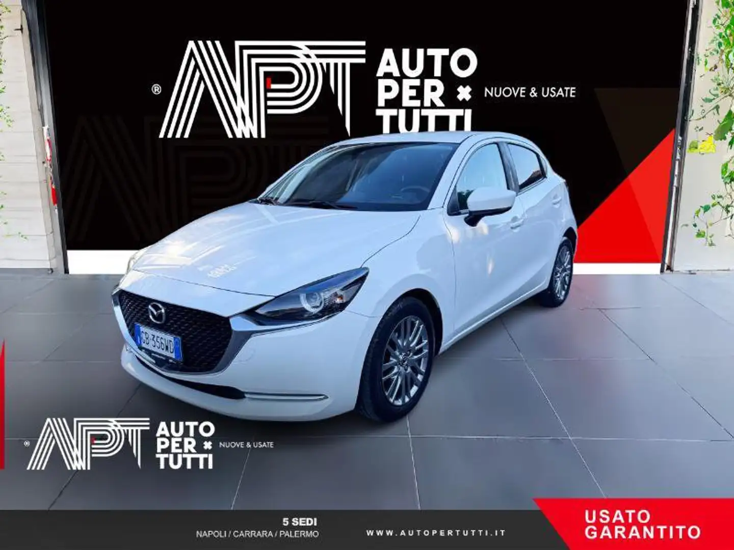 Mazda 2 2 1.5 m-hybrid Exceed 90cv Blanc - 1