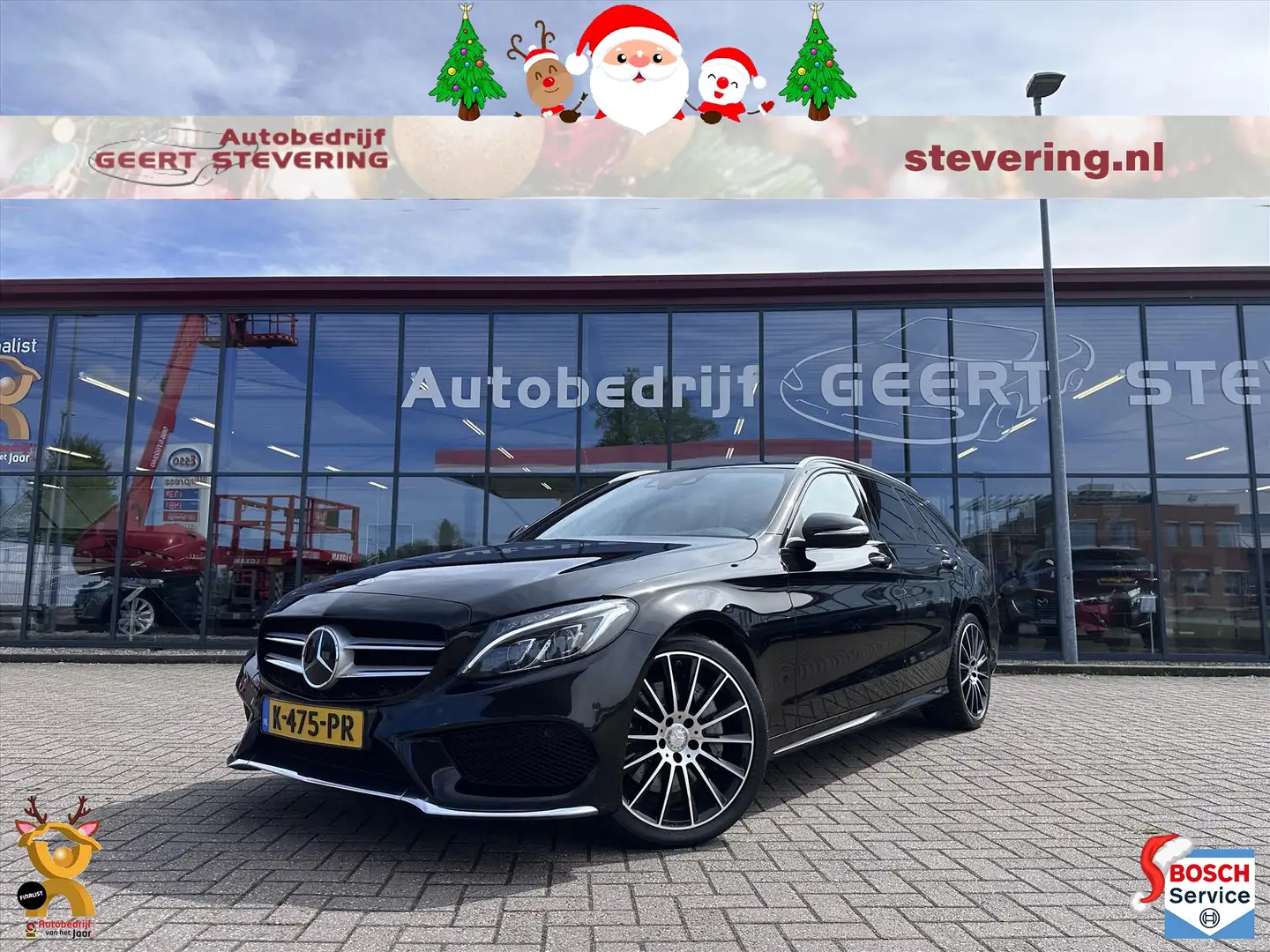 Mercedes-Benz C 400 Estate C400 333pk 4MATIC / AMG Line / Luchtvering Schwarz - 1