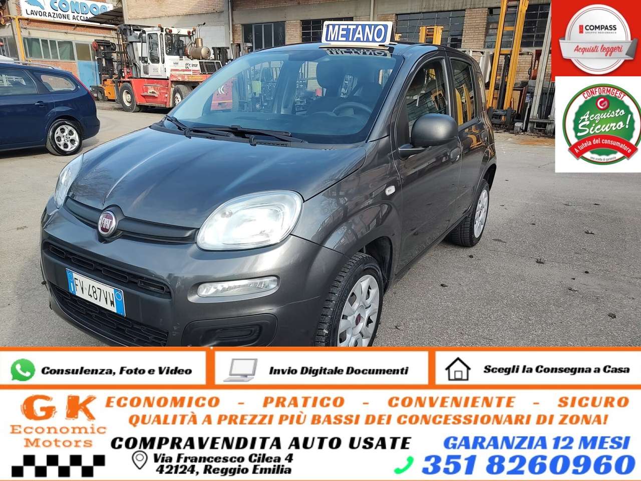 Fiat Panda Panda 0.9 TwinAir Turbo Natural Power Easy, EURO 6