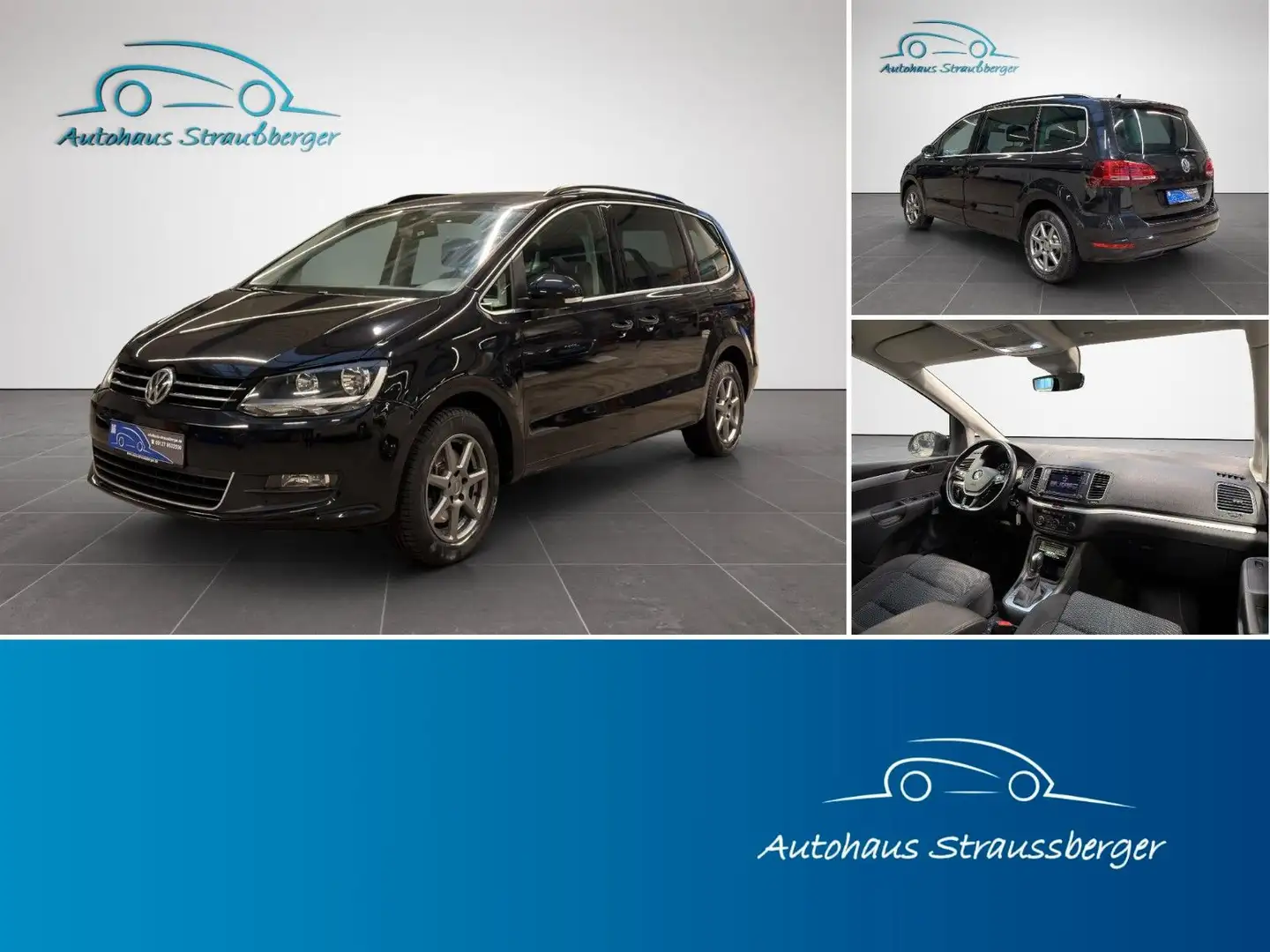 Volkswagen Sharan /SHZ/ Klima 3-Zonen/PDC/TEMP/NAVI Schwarz - 1