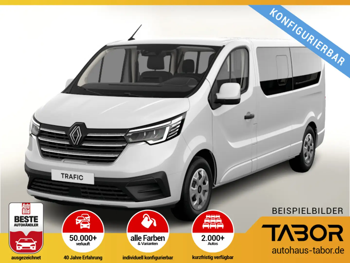 Renault Trafic Grand Evolution Blue dCi 150 Automatik Weiß - 1