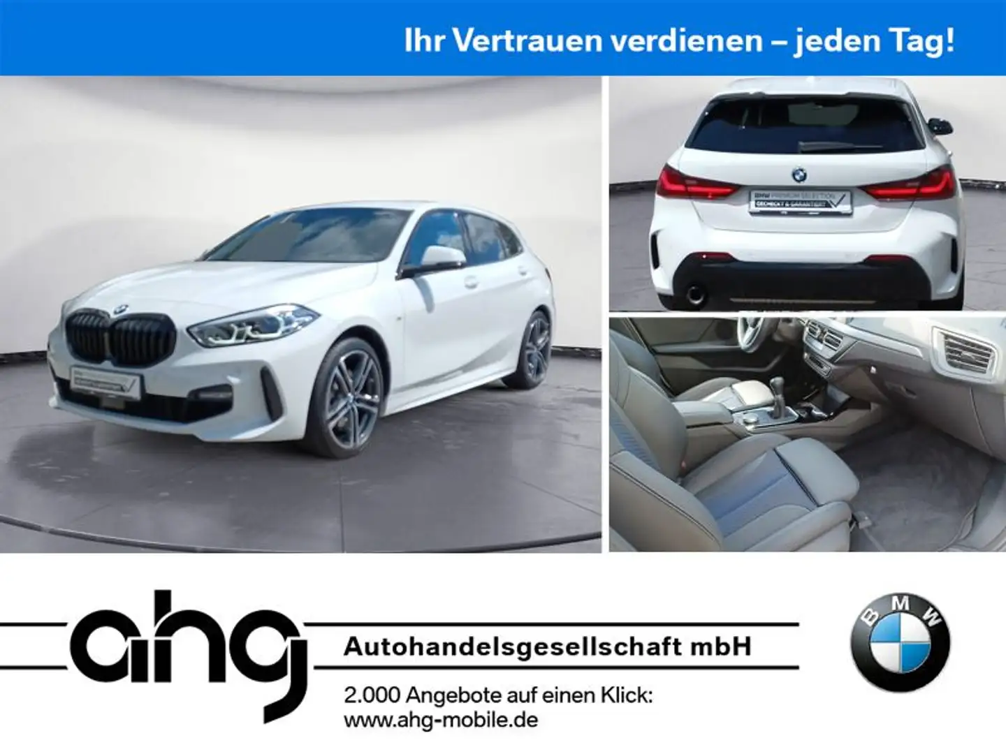 BMW 118 i M Sport Klimaaut. Sportsitze PDC HIFI Blanc - 1
