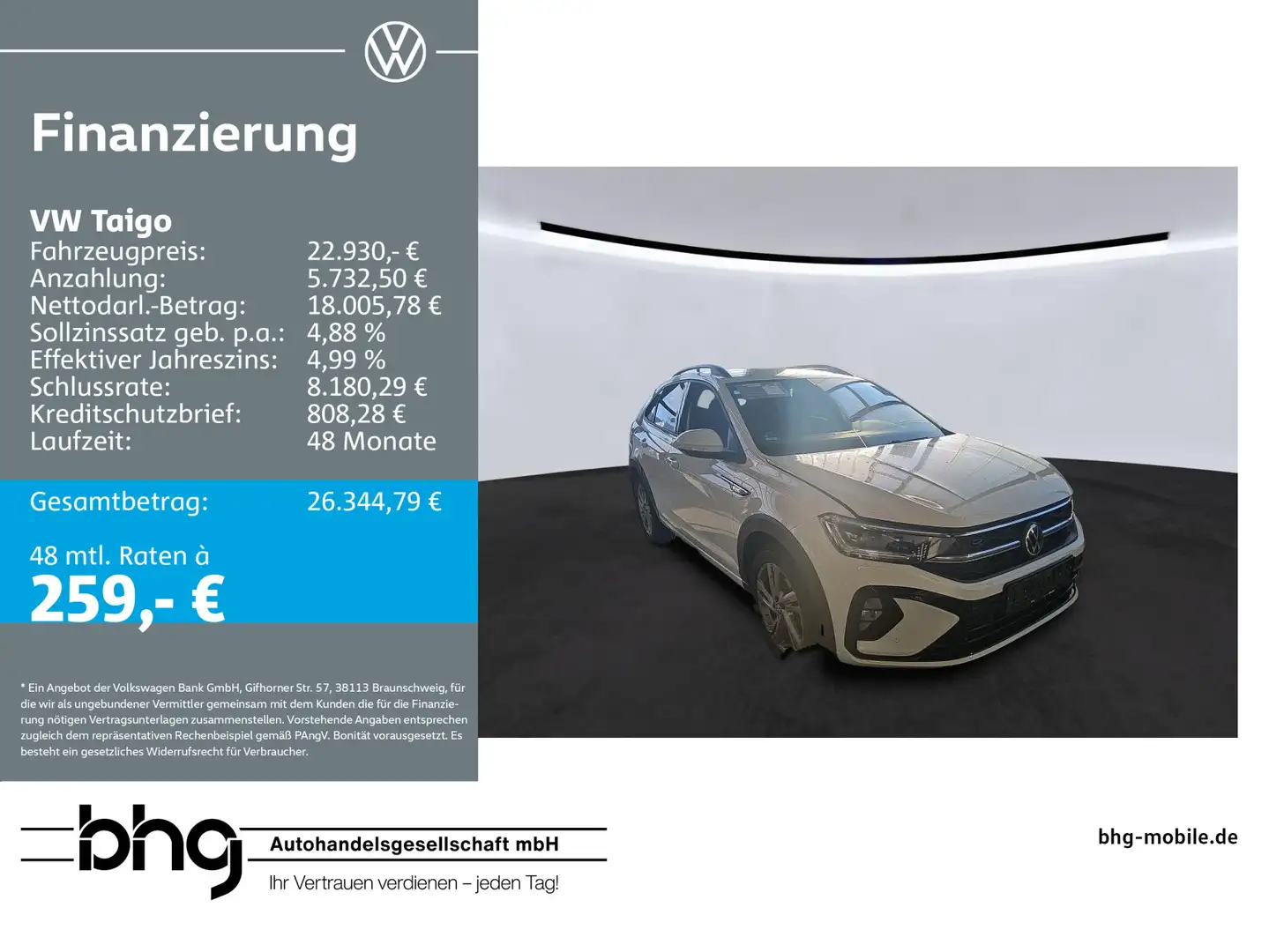 Volkswagen Taigo 1.0 TSI OPF DSG R-Line Weiß - 1